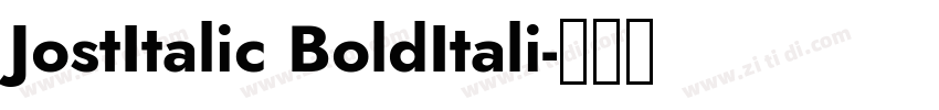 JostItalic BoldItali字体转换
